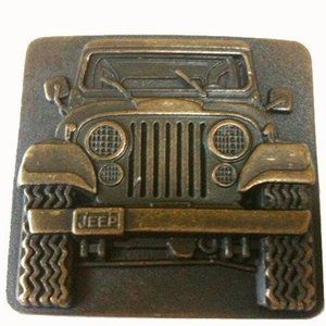 Vintage Brass Jeep Wrangler Belt Buckle Mens car gear